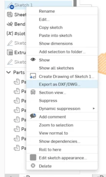 Exporting DXF